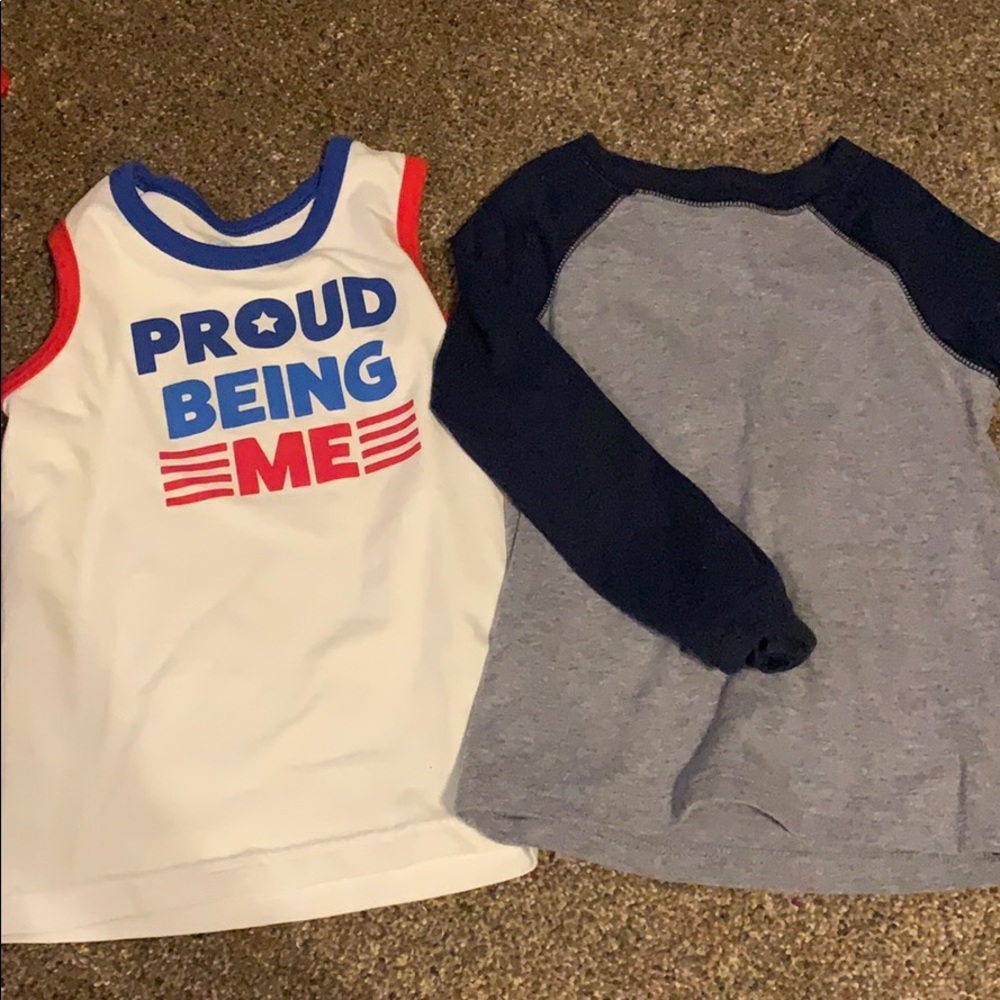 2 boys shirts size 4t
